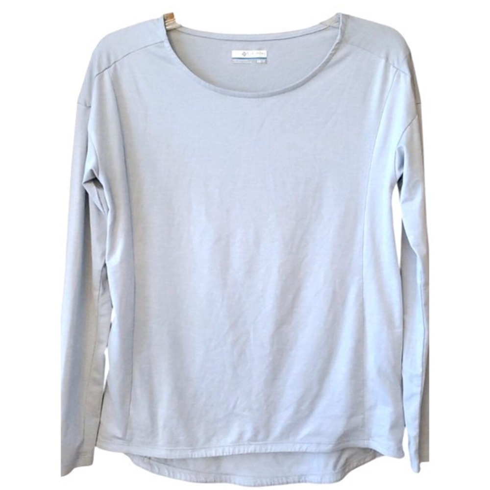 Columbia Women's Soft Stretch Long-Sleeve Active Tee Ice Blue Size XS
